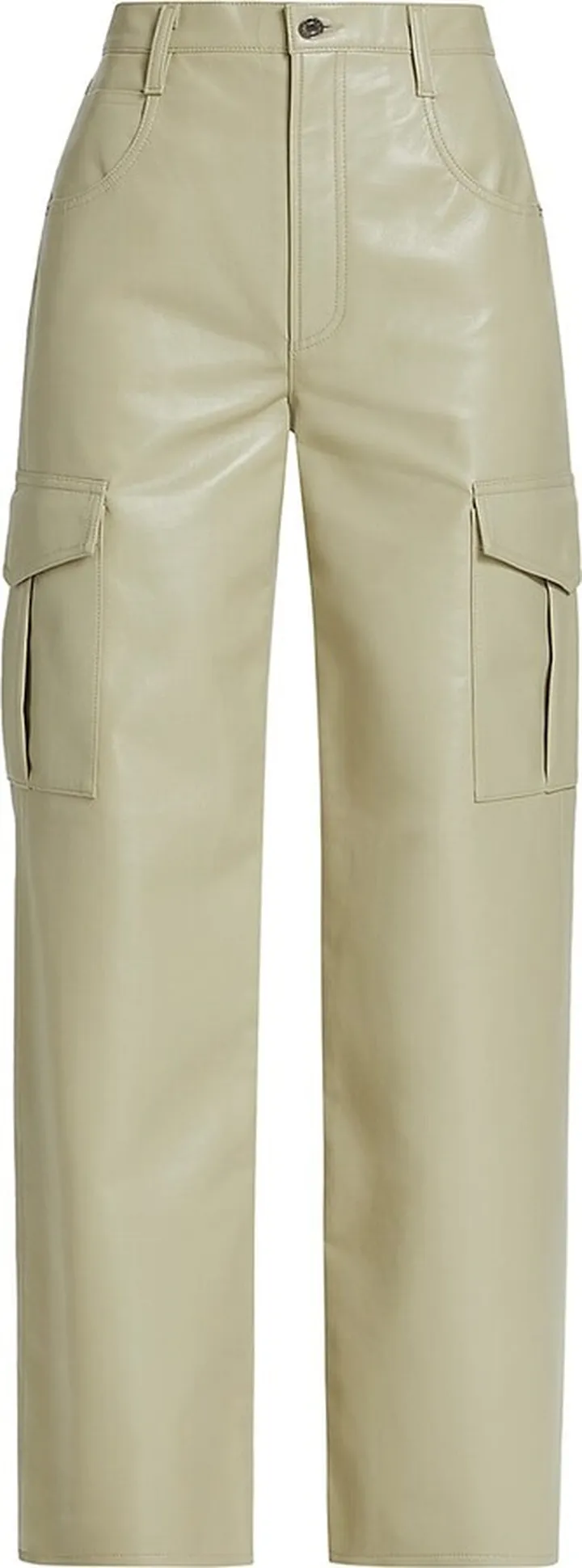 Minka Leather-Blend Cargo Pants
