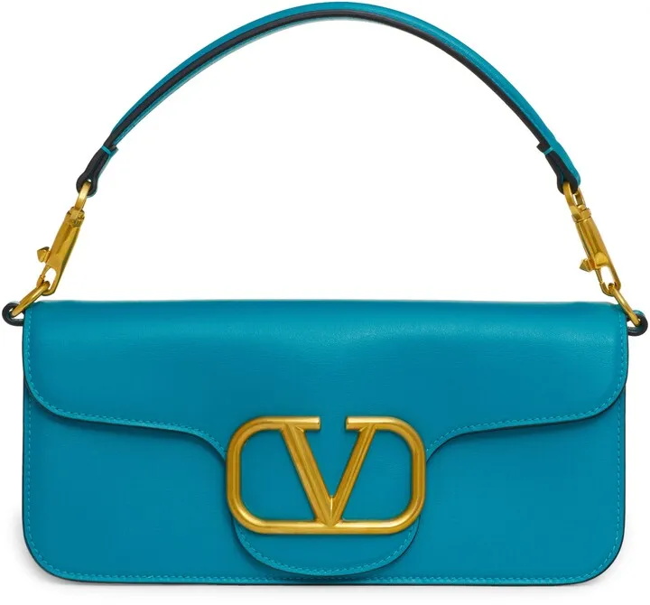 VLOGO Signature Leather Shoulder Bag
