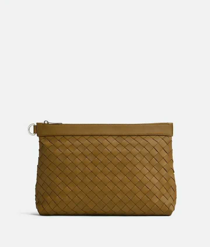 Medium Intrecciato Zipped Pouch
