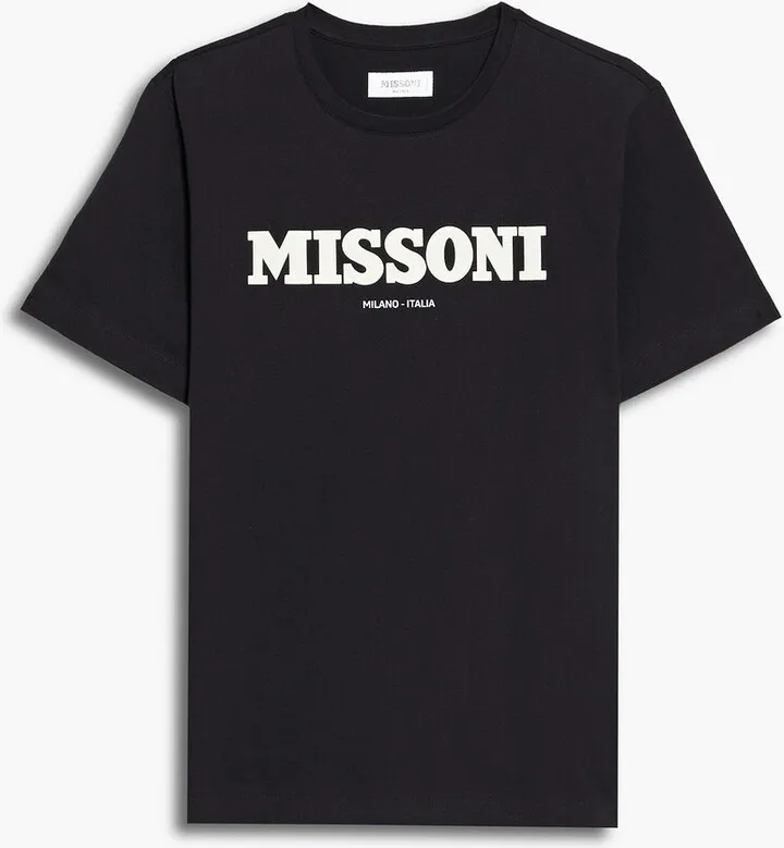 Printed cotton-jersey T-shirt