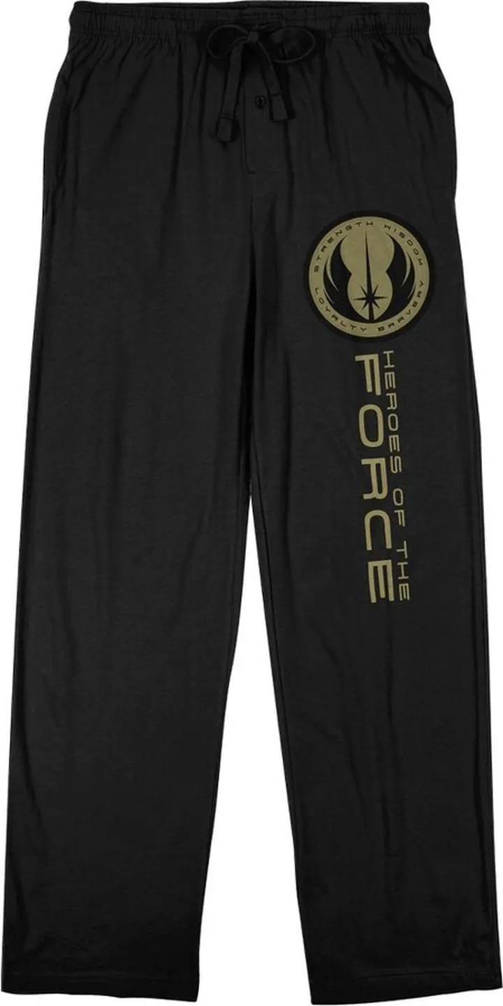 Star Wars The Heroes Force Men’s Black Sleep Pajama Pants-Small