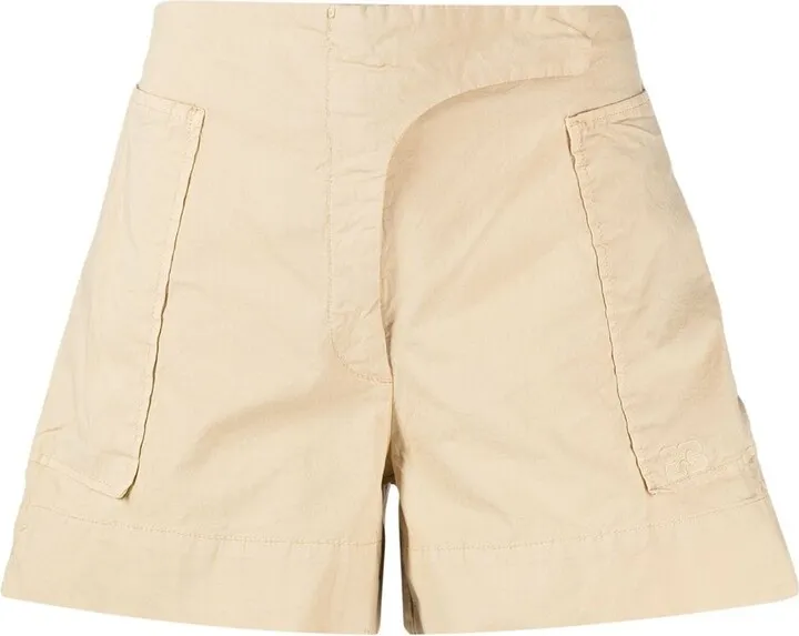 Washed Cotton Shorts