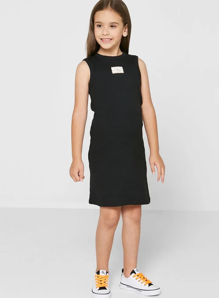 Kids Rib Sleeveless Dress