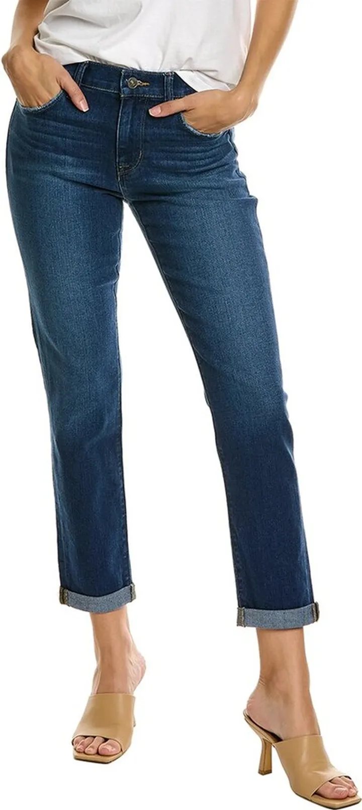 Hudson Jeans Natalie Mid-Rise Slim Boyfriend Jean