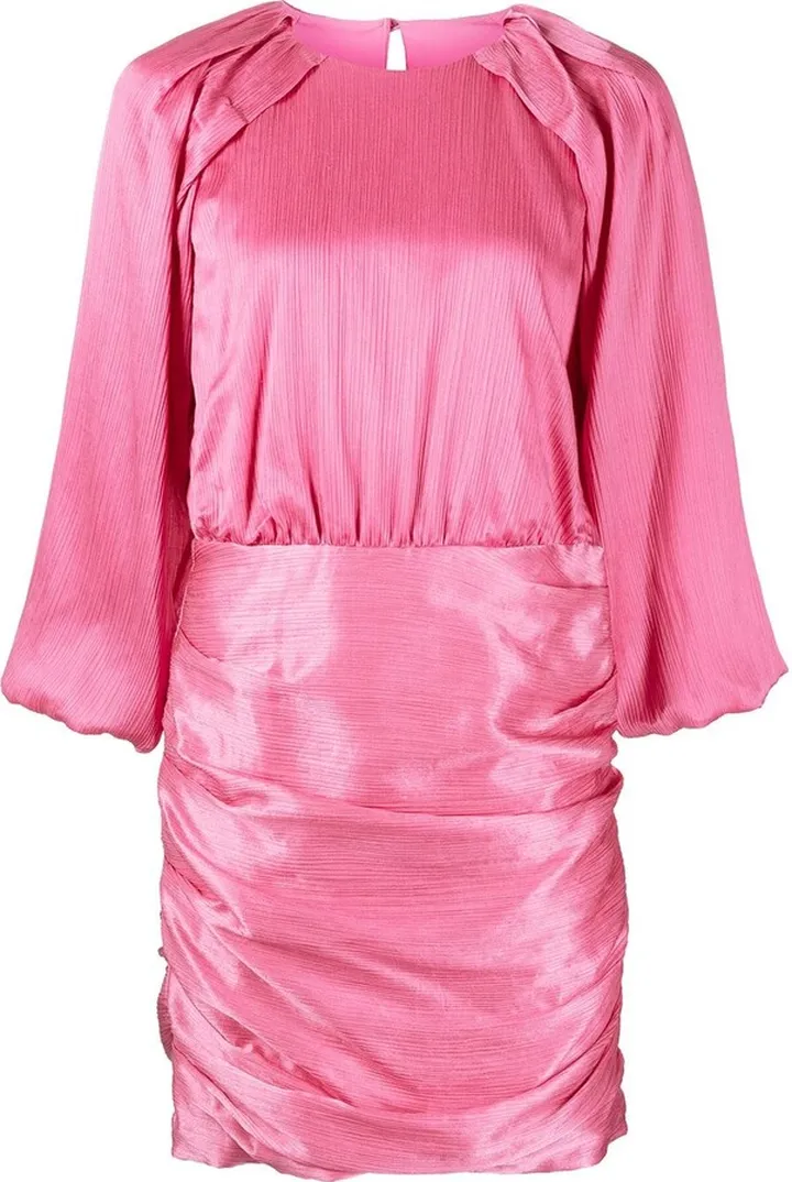 Ruched-Detail Mini Dress