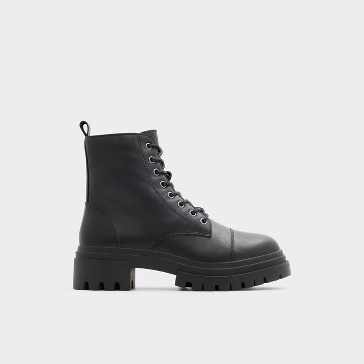 Warm Lined Combat Boots - Lug Sole Warm Lined Combat Boots - Lug Sole