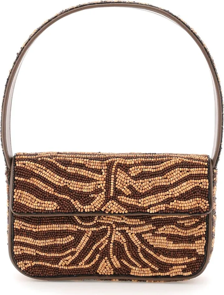 Tommy Wood Beaded Shoulder Bag