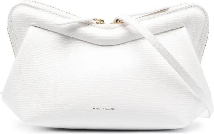 Frame logo-print leather shoulder-bag