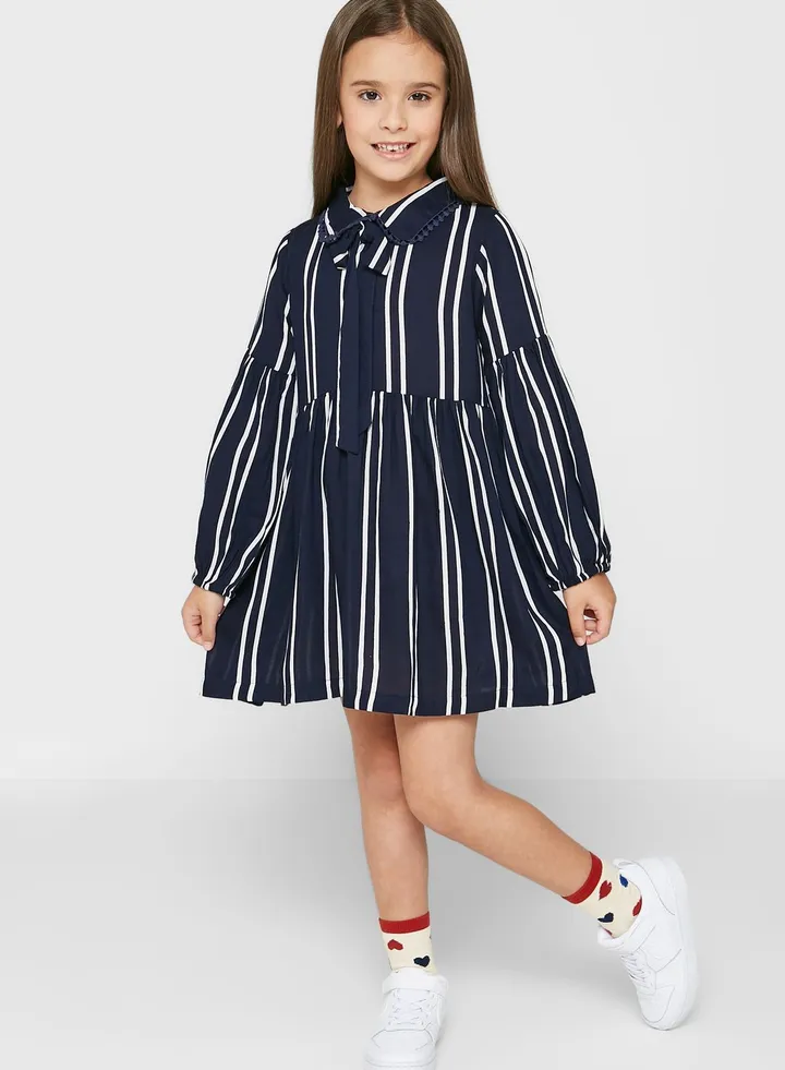 A Line Striped Dress