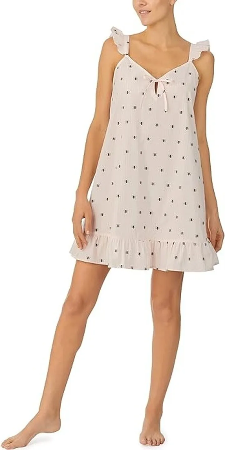 Kate Spade New York Cotton Poplin Chemise (Busy Bee) Women's Pajama
