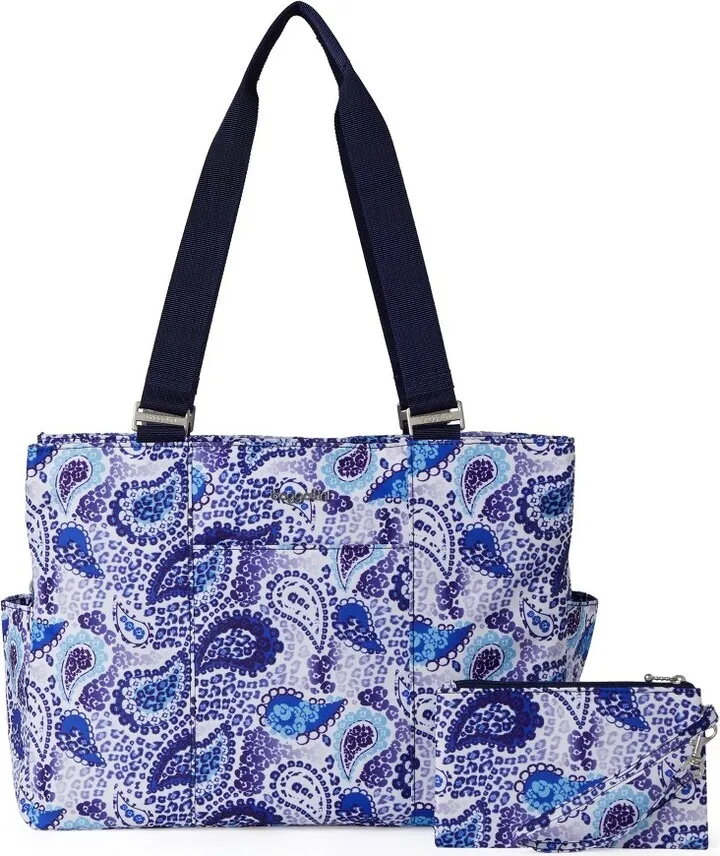 baggallini Women's East West Tote Bag with RFID Wristlet