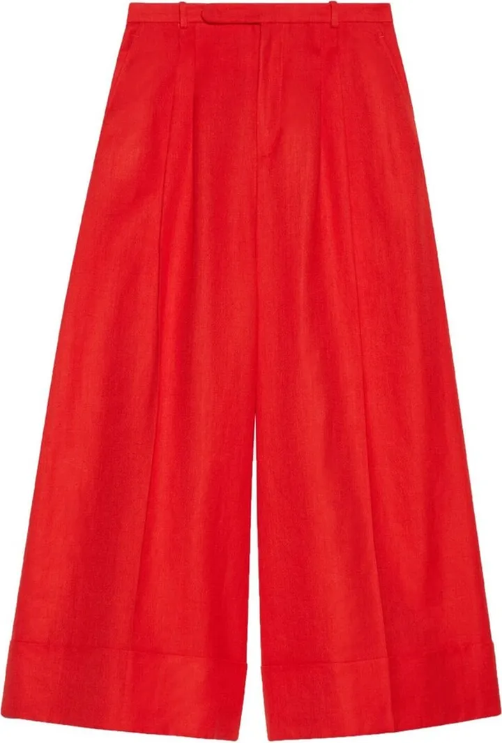 Cropped Palazzo Trousers