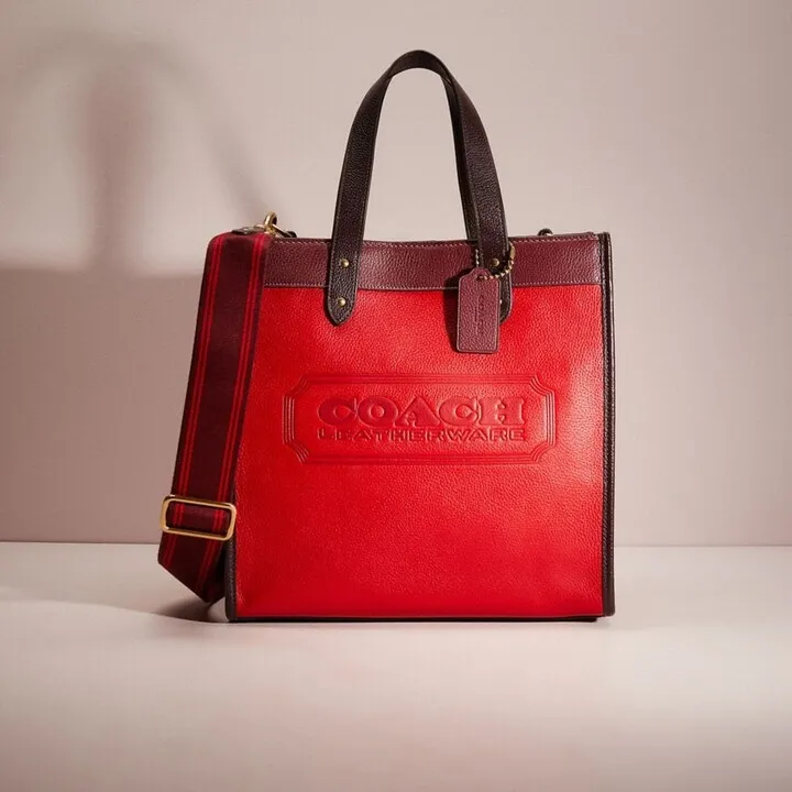 Restored Field Tote In Colorblock With Coach Badge