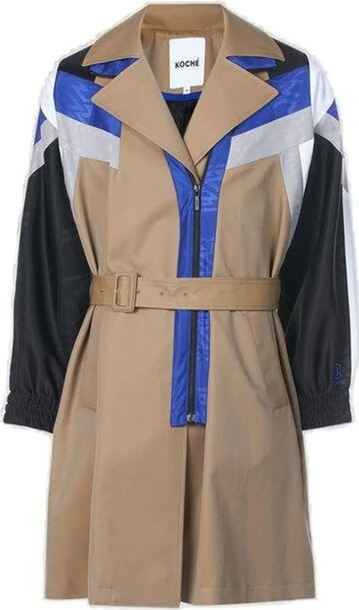 Koché Belted Trench Coat