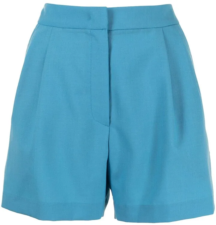 Pleat-Detail Shorts