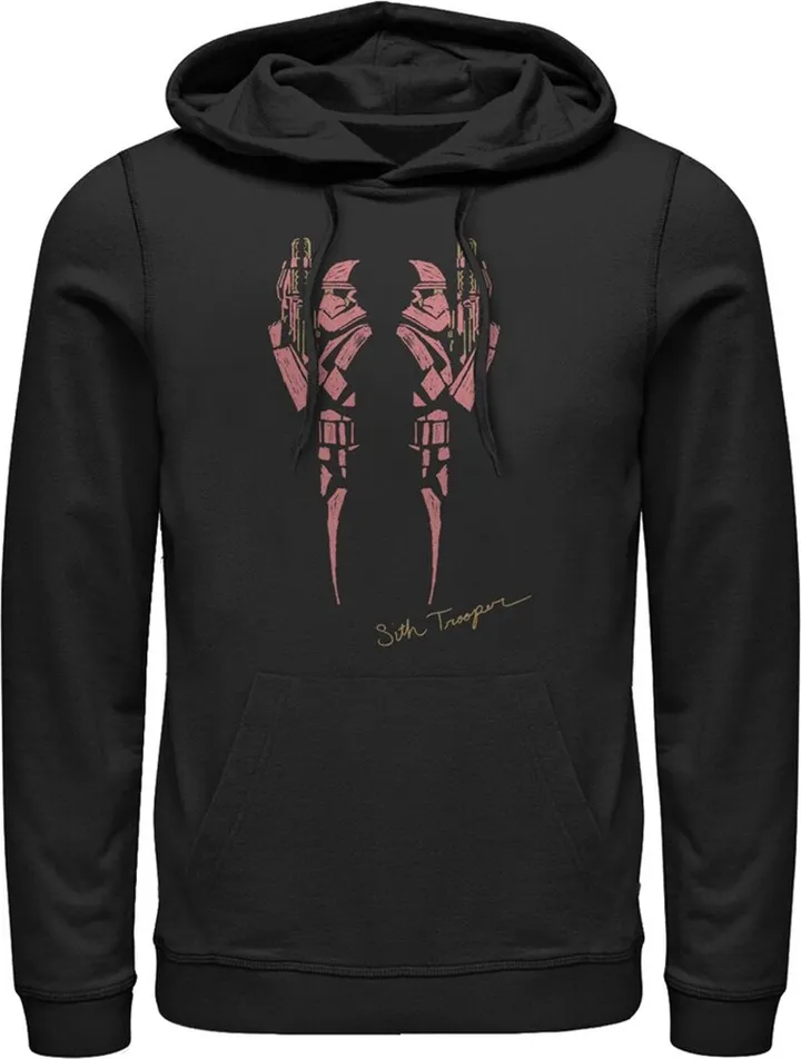 Men's Star Wars: The Rise of Skywalker Sith Trooper Inkblot Pull Over Hoodie - Black - 2X Large