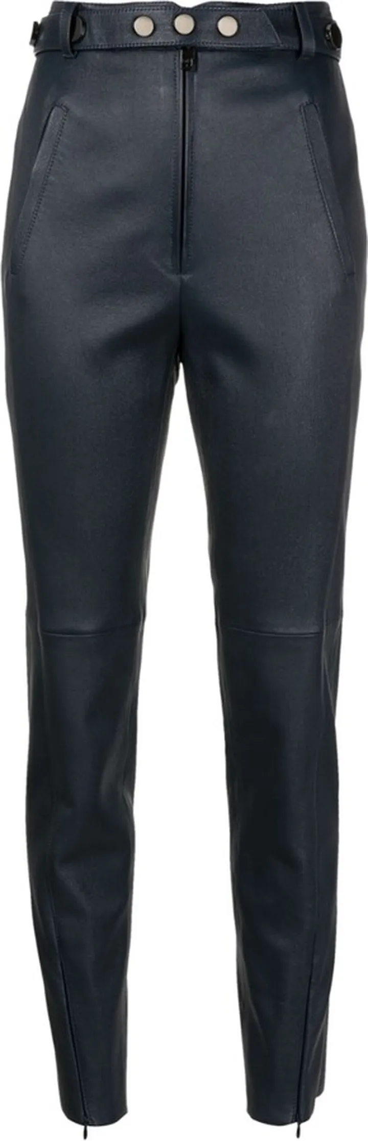 Ella leather slim-fit trousers