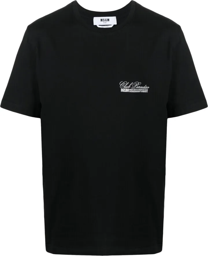 logo-print cotton T-shirt