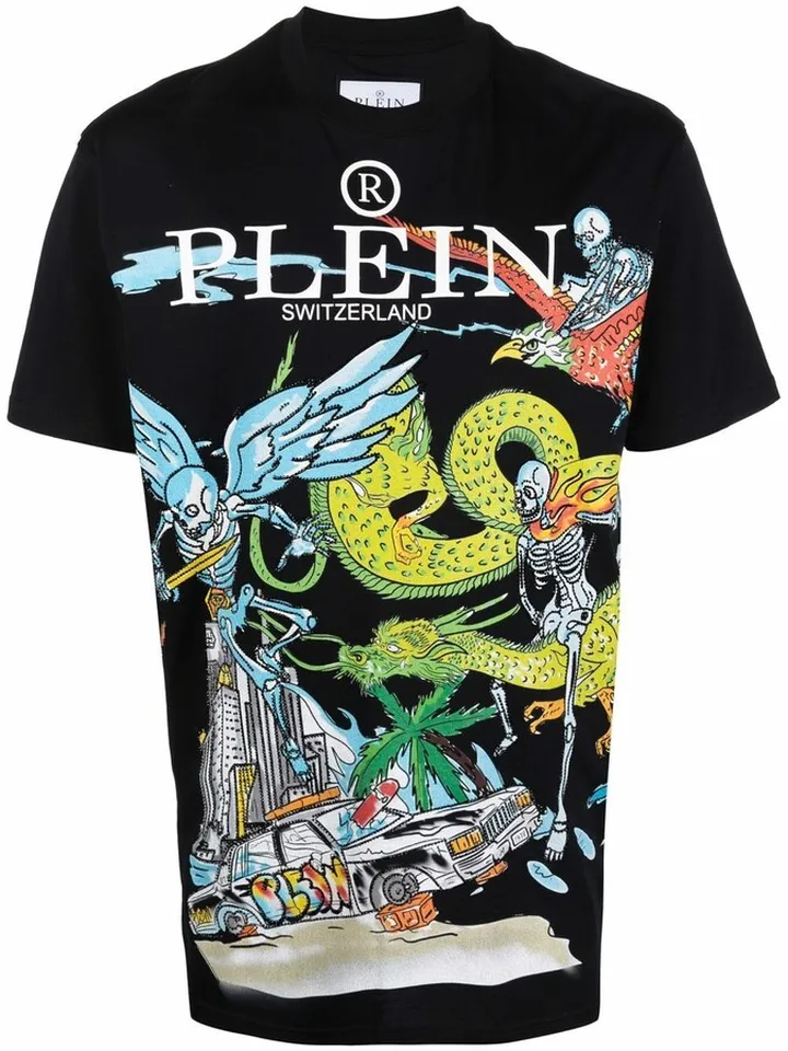 Skeleton Tattoo cotton T-shirt