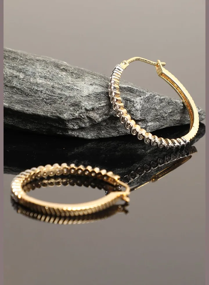 Gold Plated Hoop Earring