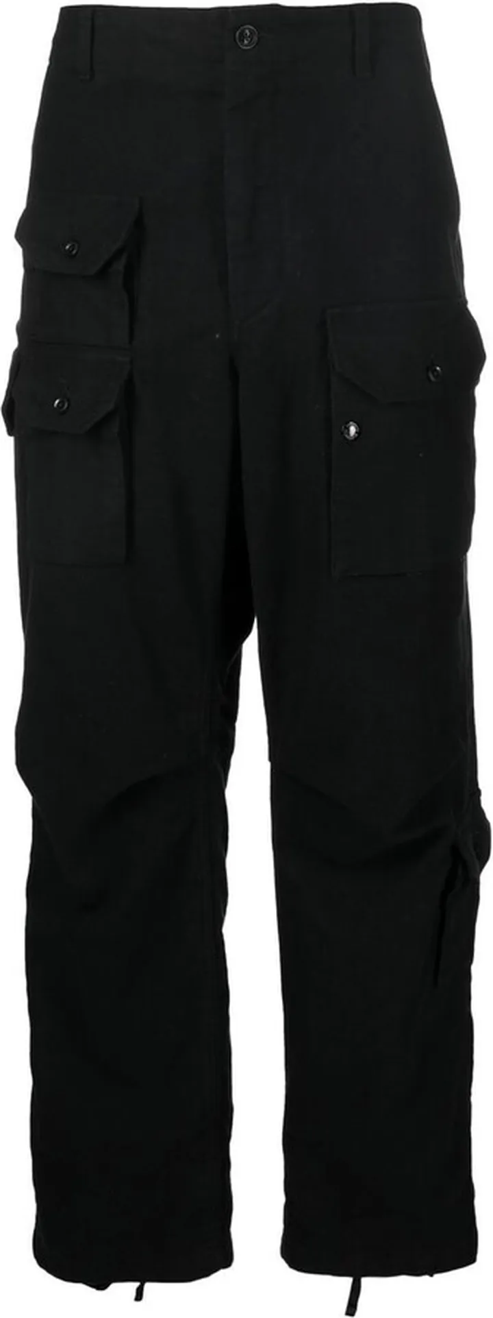 Flight straight-leg cargo trousers