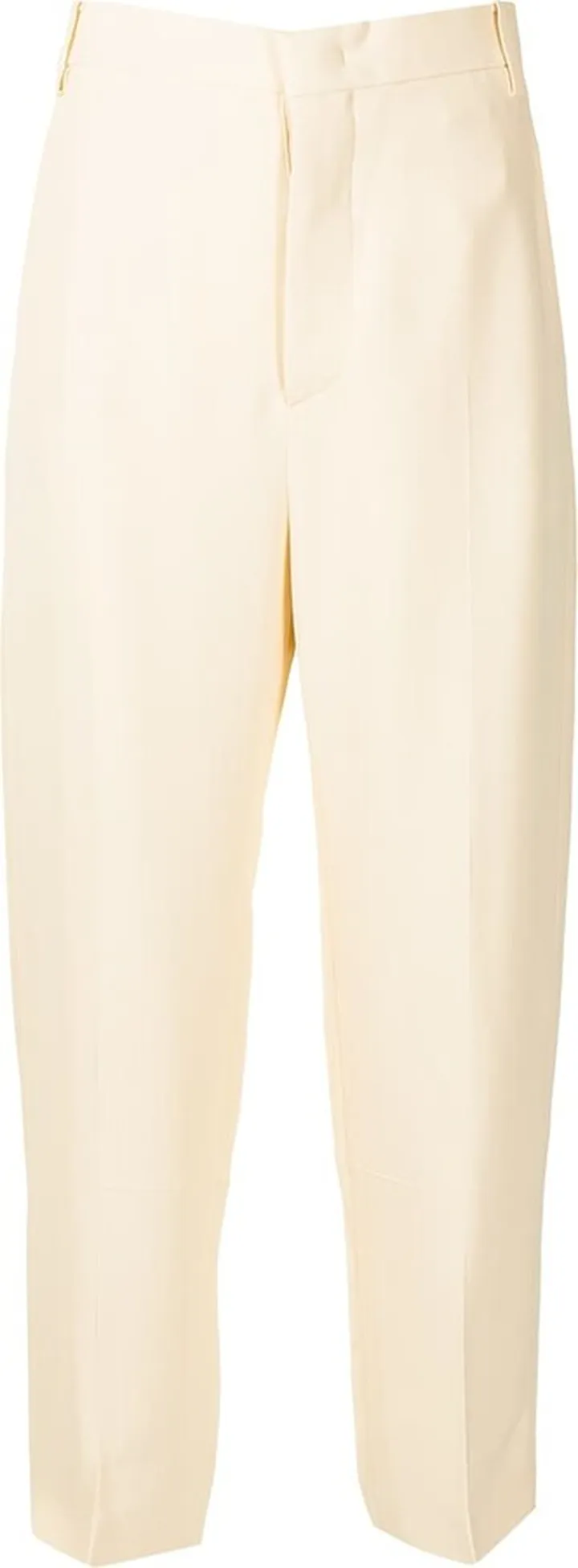 Cropped High-Waist Trousers