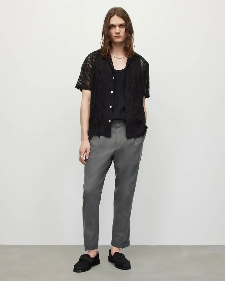 Tallis Cropped Slim Pants - Slatestone Grey