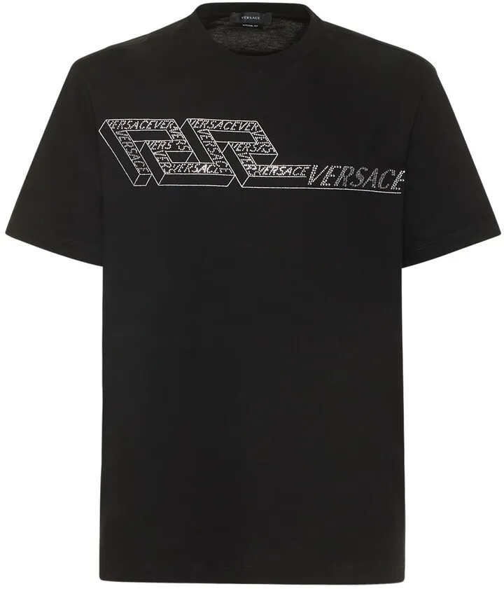 Greca Signature cotton jersey t-shirt