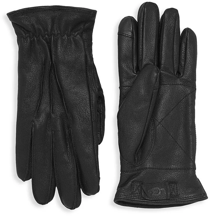 3 Point Leather Suede Gloves
