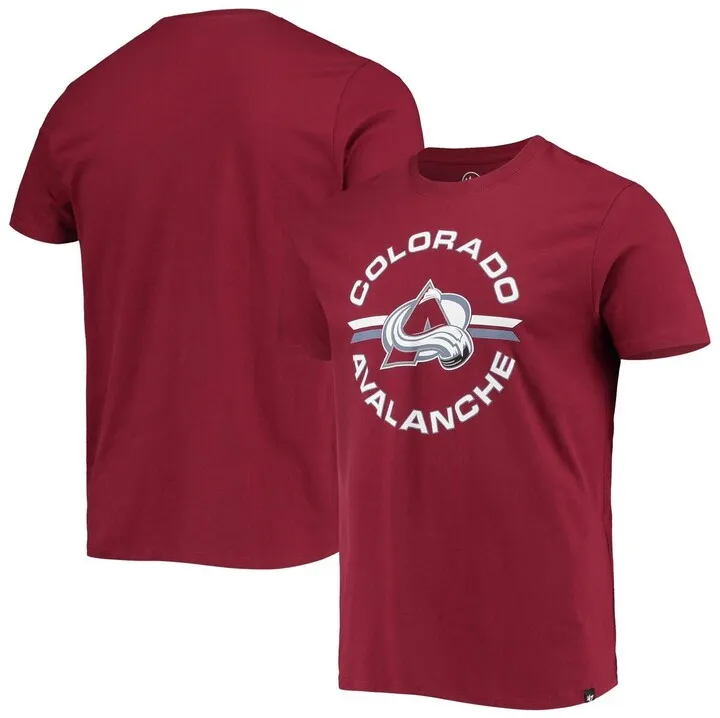 Men's '47 Brand Burgundy Colorado Avalanche Assist Super Rival T-shirt