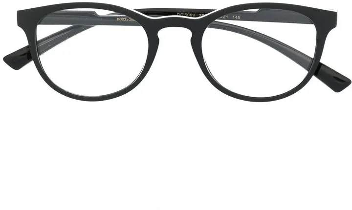 Round-Frame Clear Lens Glasses