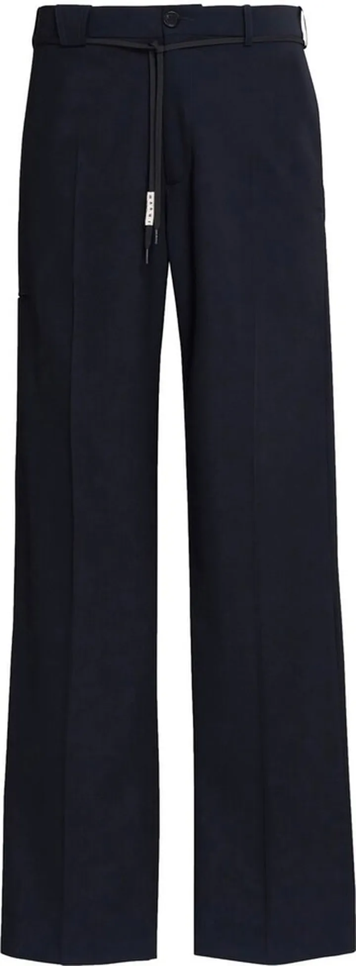 Straight-Leg Wool Trousers