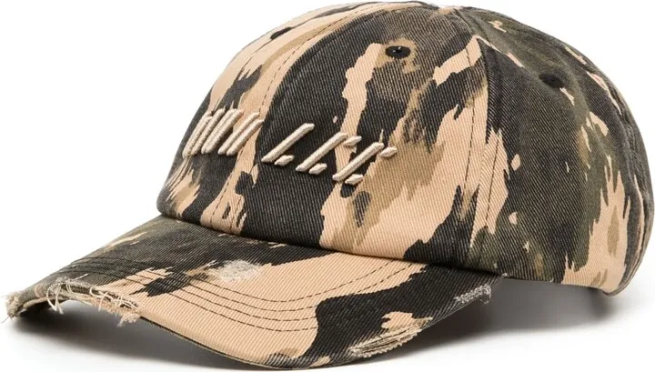 Camouflage-Print Baseball Cap
