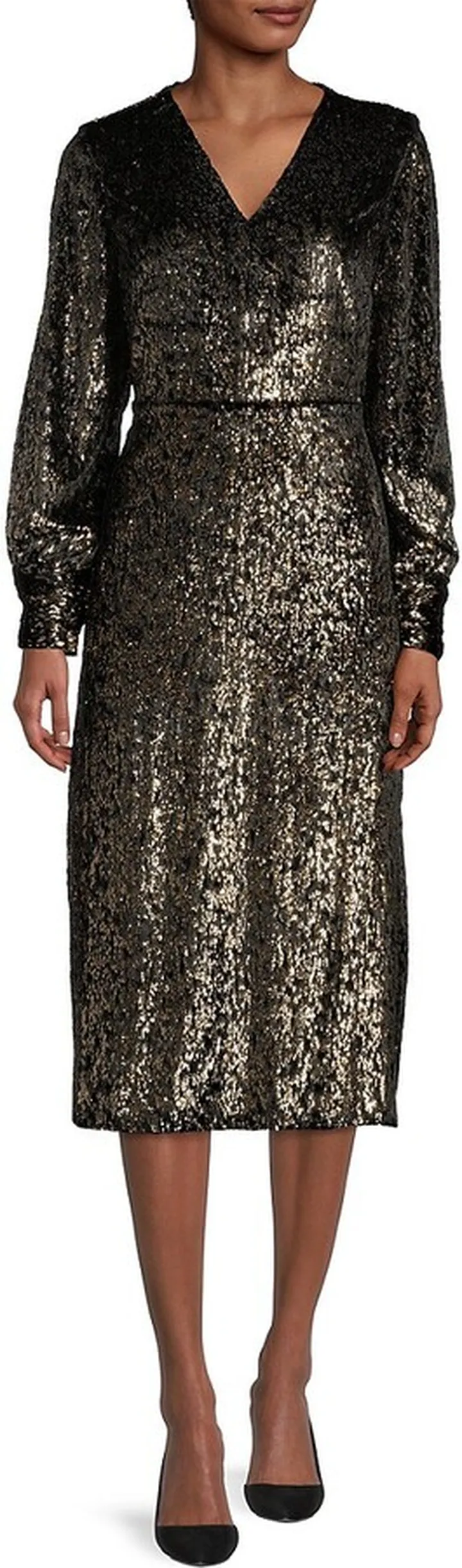 Burnout Velvet Midi-Dress