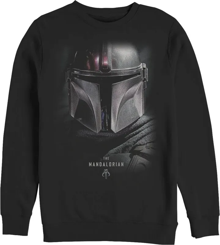 Men's Star Wars The Mandalorian Bounty Hunter Shadow Sweatshirt - Black - Large