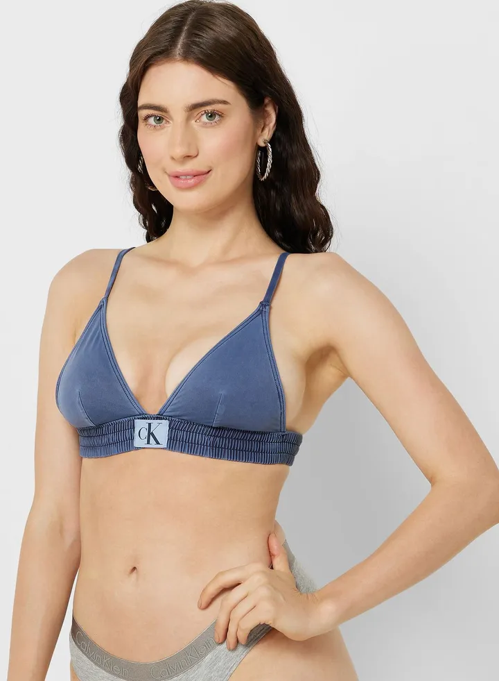 Logo Band Bikini Top