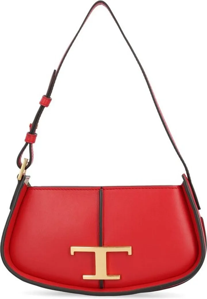 Tod's Logo-Plaque Zipped Shoulder Bag