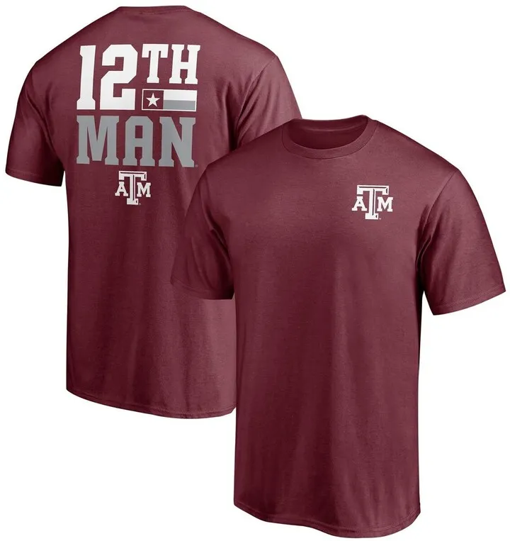 Men's Fanatics Branded Maroon Texas A & M Aggies Hometown Collection 2-Hit T-shirt
