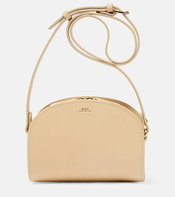 Demi-Lune Mini leather shoulder bag