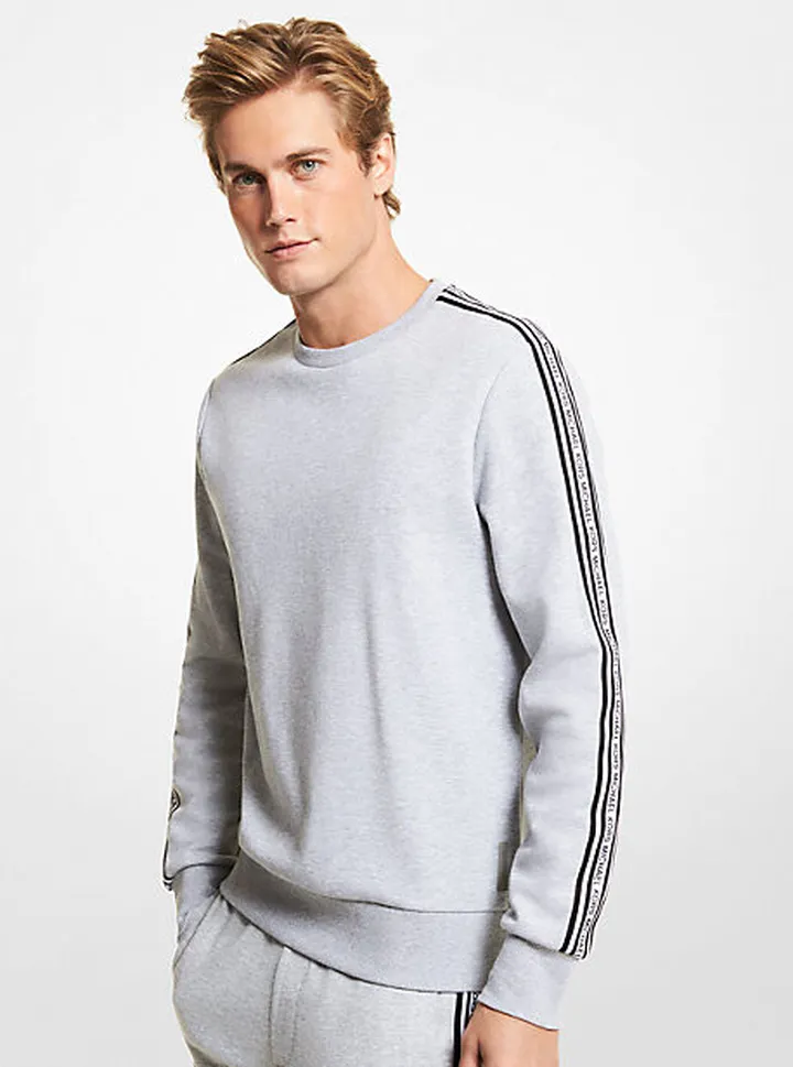 Logo Tape Cotton Blend Sweatshirt