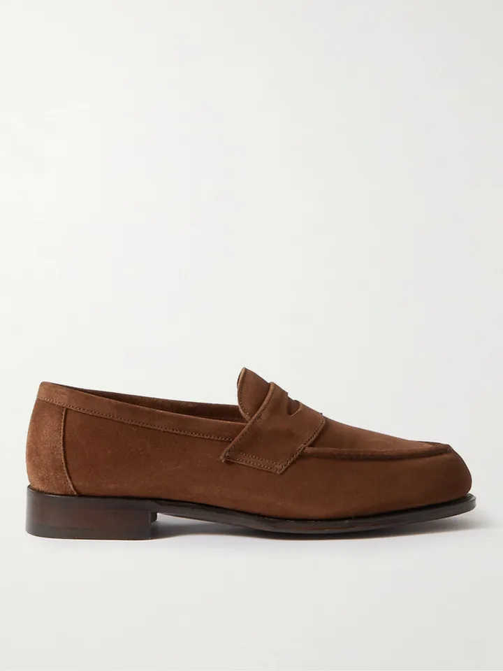 Cannes Suede Penny Loafers