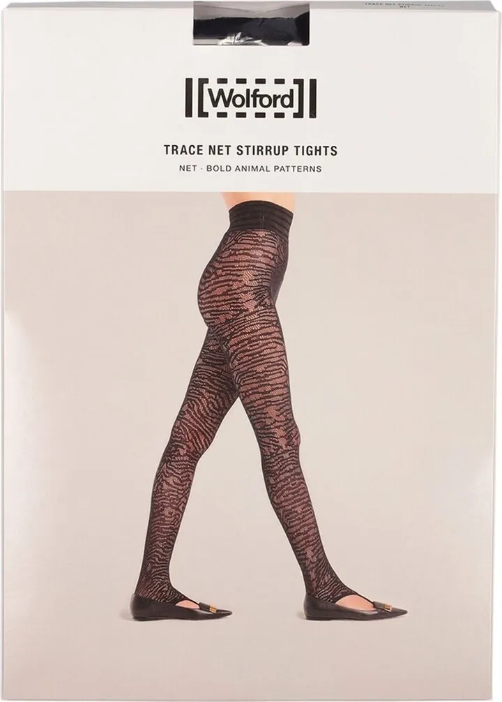 Trace net stirrup tights