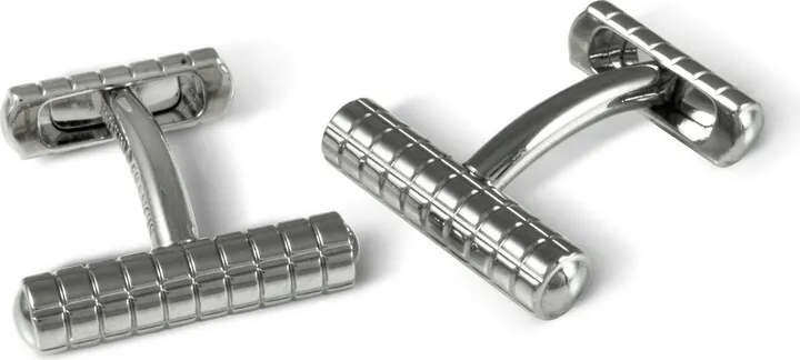 Deakin & Francis - Deakin & Francis Knurl Cufflinks In Silver Finish