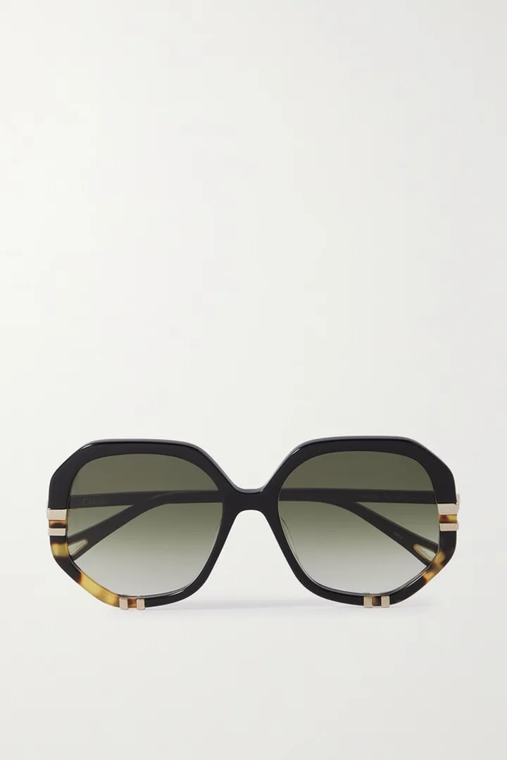 Chloé - West Oversized Square-frame Tortoiseshell Acetate Sunglasses - Black