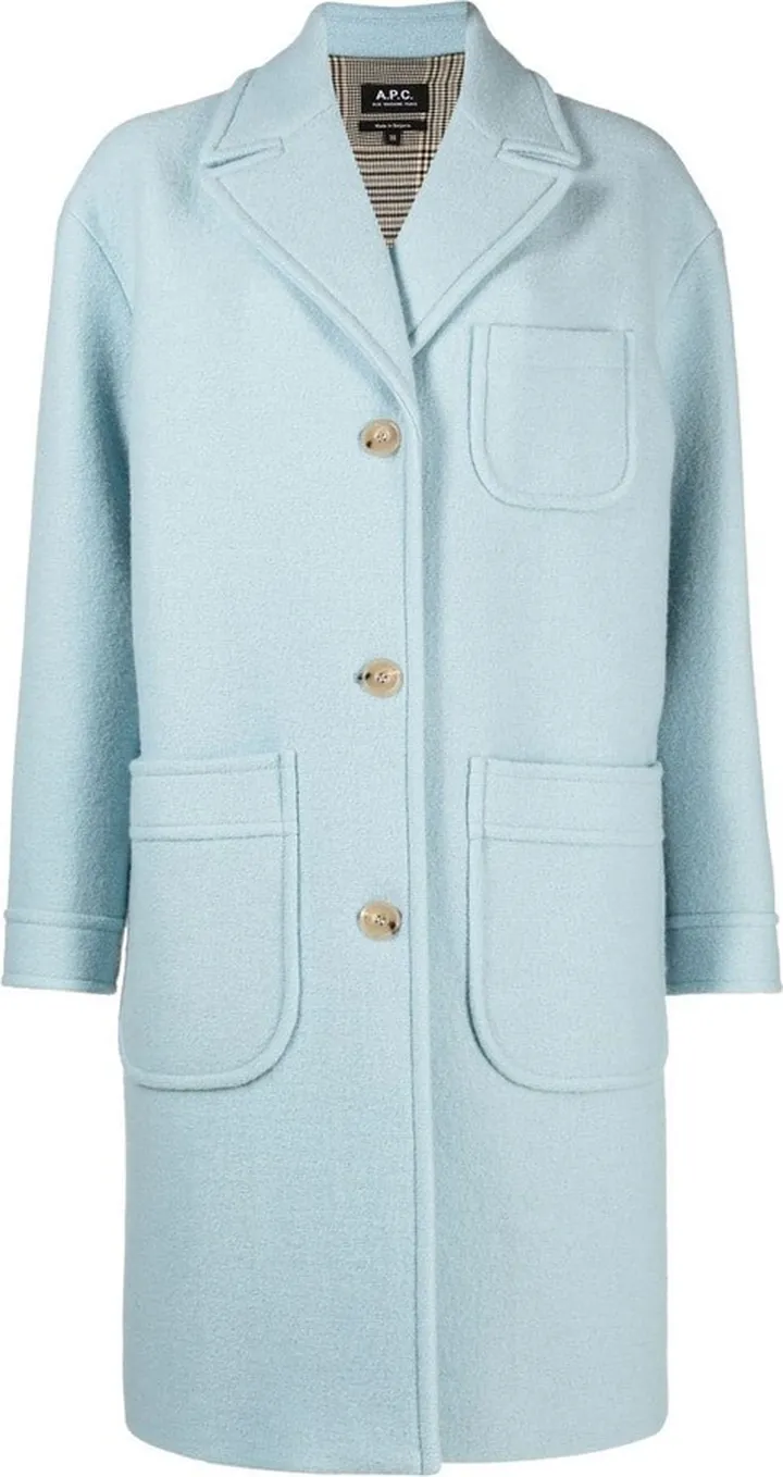 Single-Breasted Wool Coat