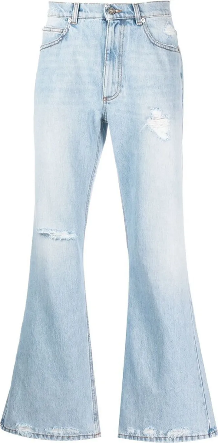 Ripped Flared Jeans