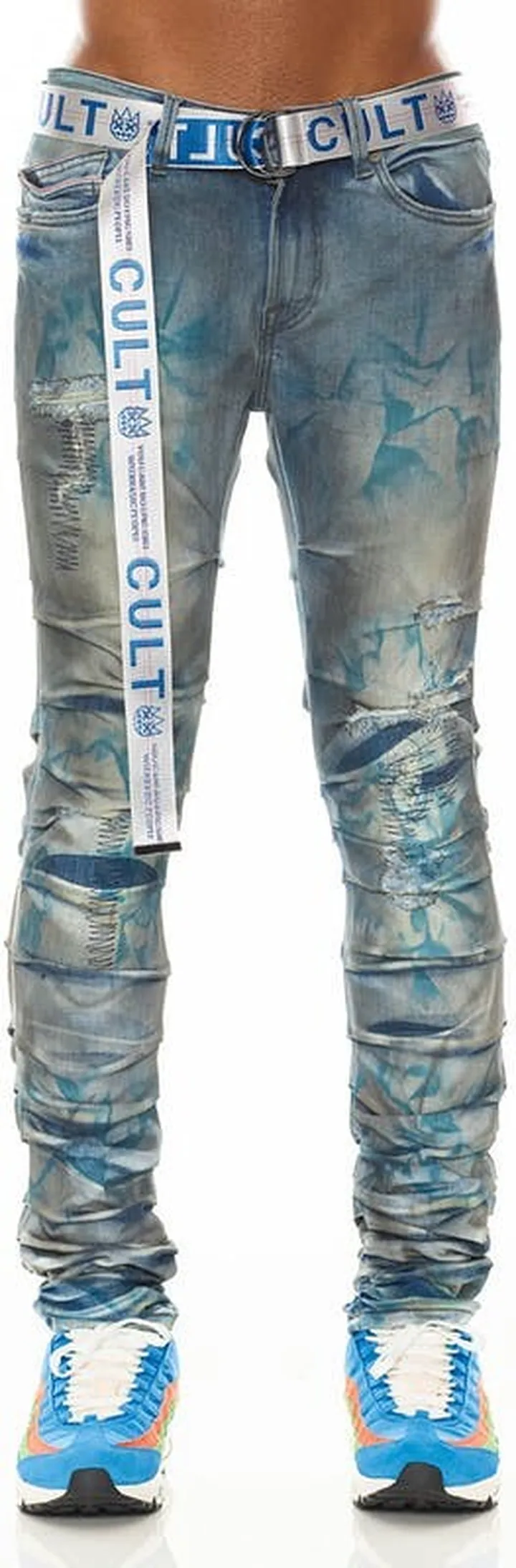 Cult of Individuality Punk Nomad Jeans In Kasso - Blue