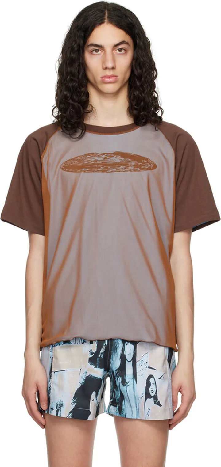 Serapis Blue & Brown Reversible Globe T-Shirt
