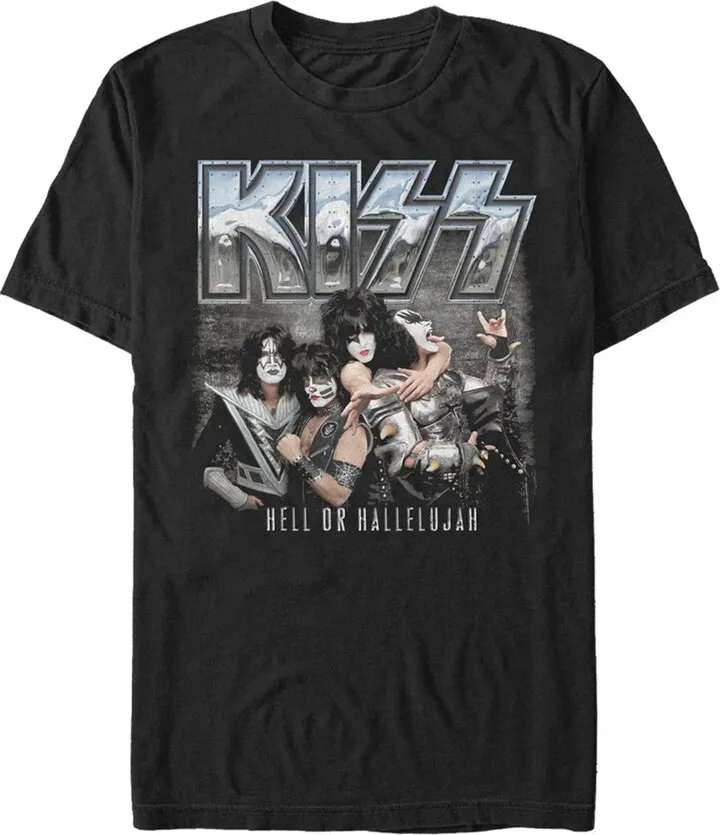 Men's KISS Hell or Hallelujah T-Shirt - Black - Large