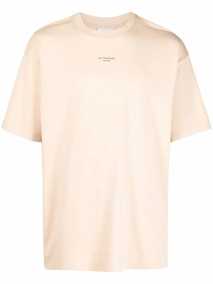 slogan-print T-shirt